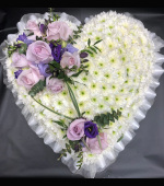 Lilac Heart funerals Flowers